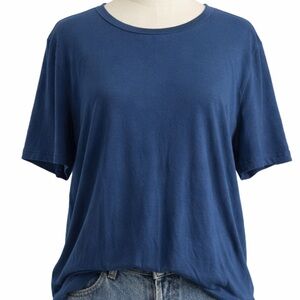 Time and Tru Blue Basic T-Shirt | Soft Casual Tee | Medium